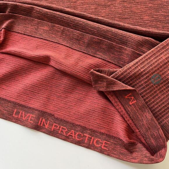 Lululemon Metal Vent Tech Short Sleeve Shirt Red Medium Athletic Training Run - Picture 11 of 11